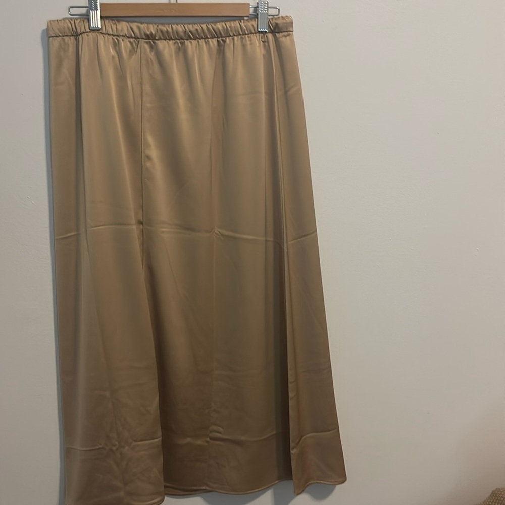 Mango Beige Women's Silky Skirt *NWT* - Picture 2 of 8